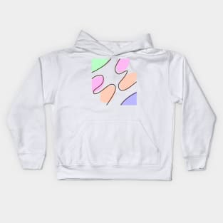 Colorful watercolor abstract texture art Kids Hoodie